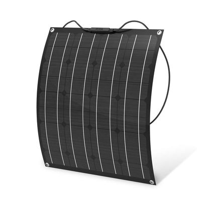 良い価格 黒い繊維ETFE 表面 50w 柔らかい太陽光パネル ヨット RV キャンプ オフロード旅行 オンライン
