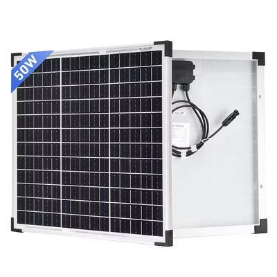 良い価格 50W PERC 高性能 シルバー パワー モノ 太陽光パネル バッテリーセル PV モジュール 充電キット キャンプ RV 太陽光キャラバン オンライン
