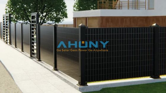 良い価格 垂直両面ソーラーフェンスシステム発電所ソーラーPVモジュール、家庭、農業、スイミングプール用 online
