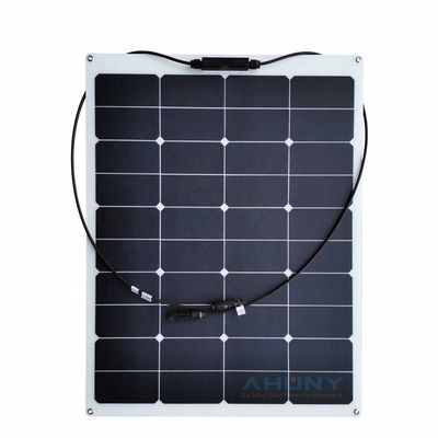 良い価格 薄膜ETFE折りたたむ太陽光パネル 半柔軟 12v 75 ワット 耐水性 モノ結晶太陽光パネル 供給業者 オンライン