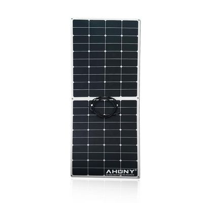 影容性のある半太陽光柔軟パネル 145w 半切断モノ太陽光パネル RV 海洋帆船用