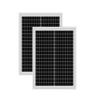 強い50wガラスソーラーパネル 1000W/m2Aグレードの単一太陽電池